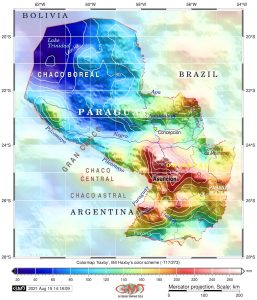 Precipitaciones en Paraguay.
