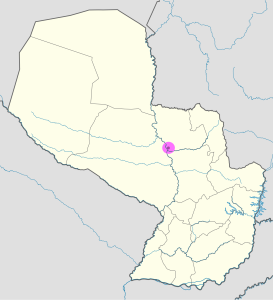 Mapa de ubicación de la ciudad de Concepción en Paraguay. Mapa de ubicación de la ciudad de Concepción en Paraguay.