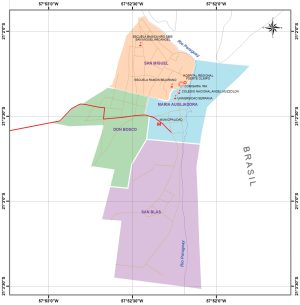 Plano de la ciudad de Fuerte Olimpo