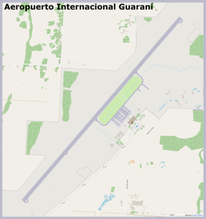 Plano del Aeropuerto Internacional Guaraní