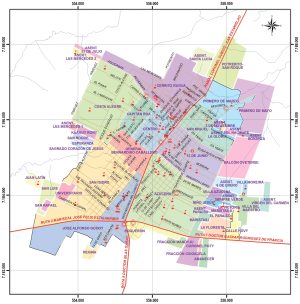 Plano de la ciudad de Coronel Oviedo