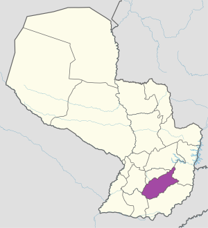 ¿Dónde se encuentra el departamento de Caazapá?