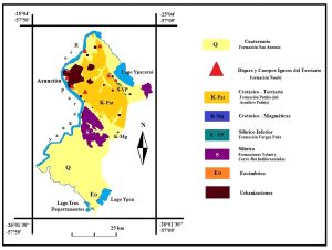 Mapa geológico del departamento Central (Paraguay)