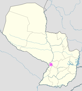 Mapa de ubicación de la ciudad de Areguá en Paraguay. Mapa de ubicación de la ciudad de Areguá en Paraguay.