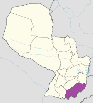 ¿Dónde se encuentra el departamento de Itapúa?