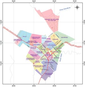 Plano de la ciudad de Paraguarí