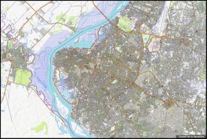 Mapa de la ciudad de Asunción.