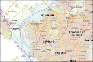 Plano de la ciudad de Asunción