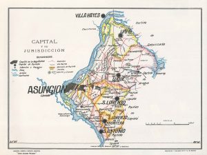 Mapa de Asunción y su jurisdicción de 1920