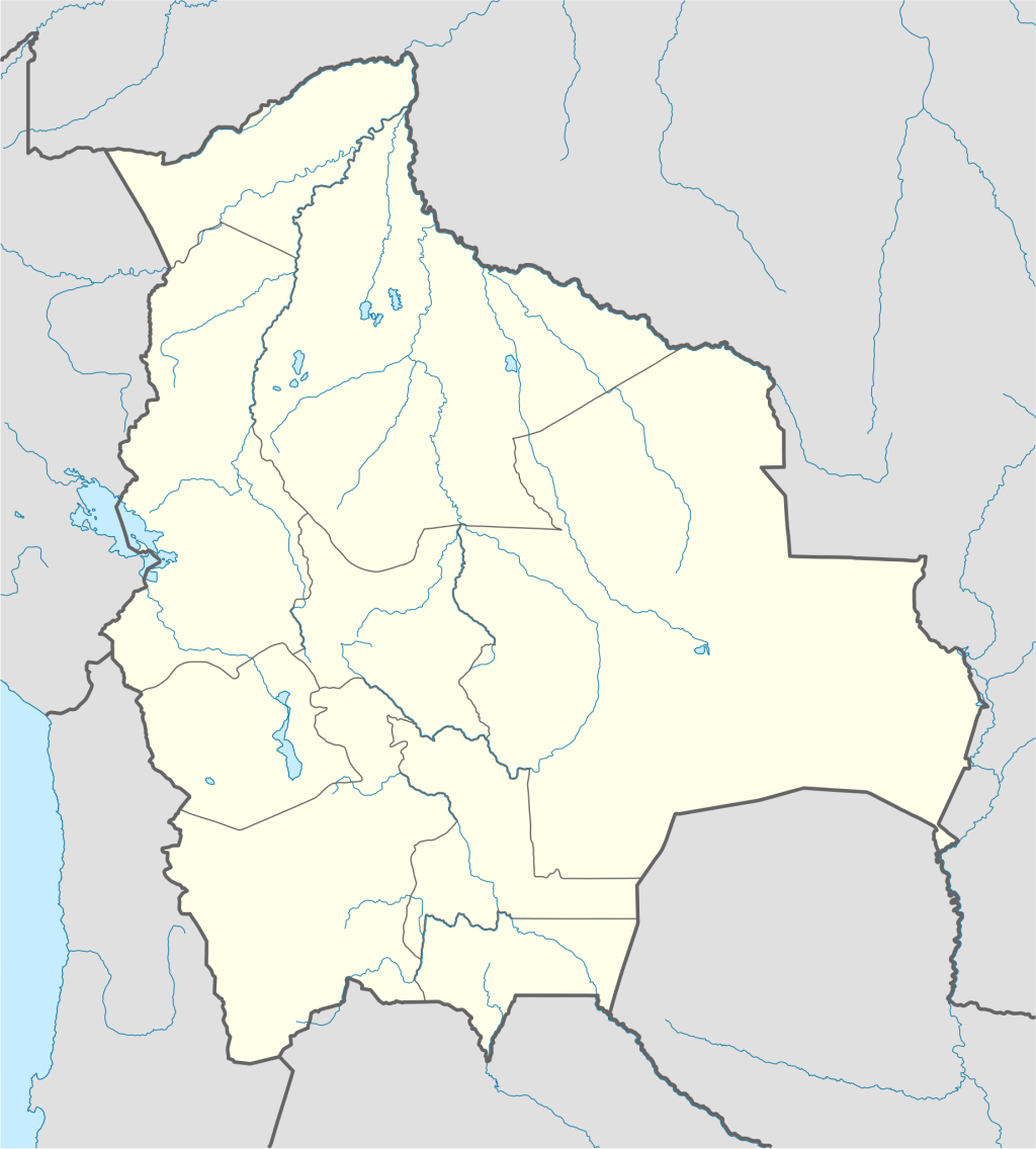Mapa mudo de Bolivia