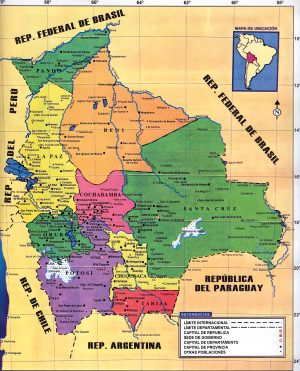 ¿Cuáles son los departamentos de Bolivia?