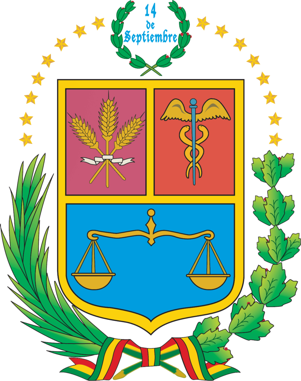 Escudo del departamento de Cochabamba.