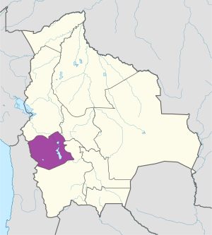 ¿Dónde se encuentra el departamento de Oruro?