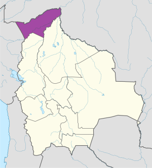 ¿Dónde se encuentra el departamento de Pando?