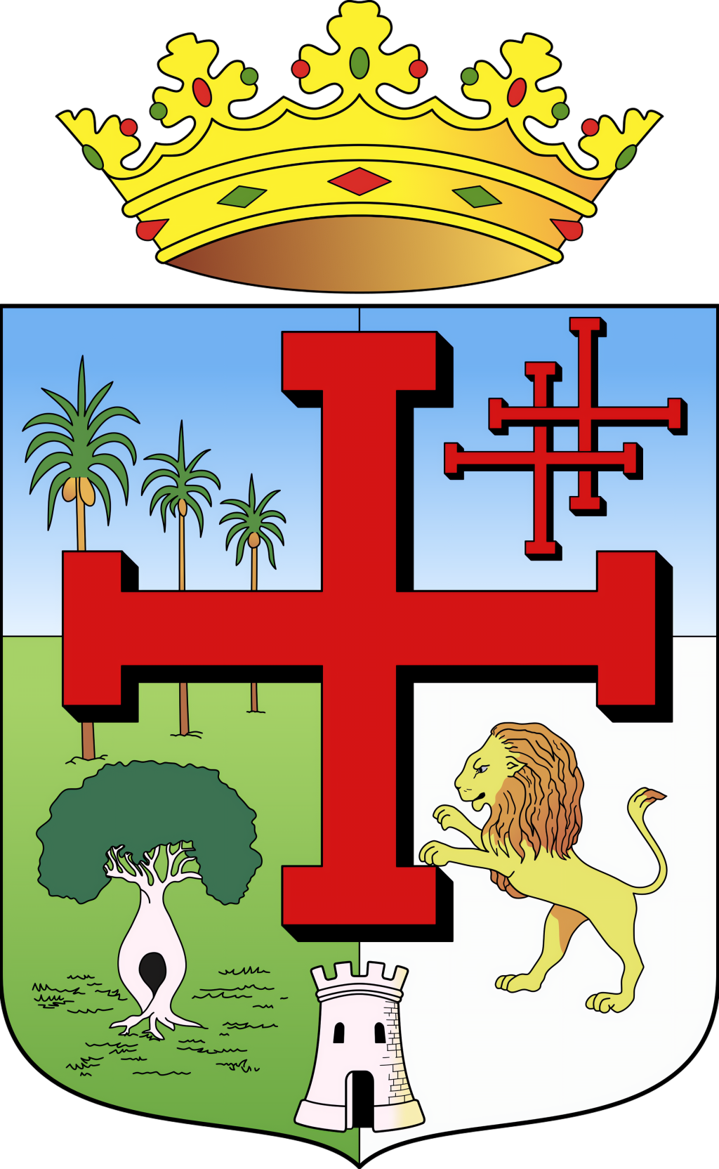 Escudo del departamento de Santa Cruz (Bolivia).
