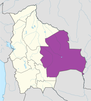 &iquest;D&oacute;nde se encuentra el departamento de Santa Cruz?