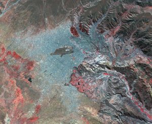Imagen satelital del área metropolitana de La Paz - 2017. Imagen satelital del área metropolitana de La Paz - 2017.