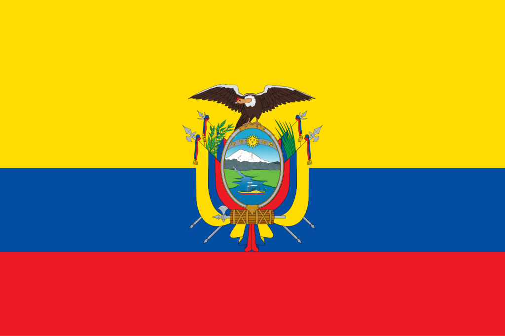 Bandera de Ecuador.