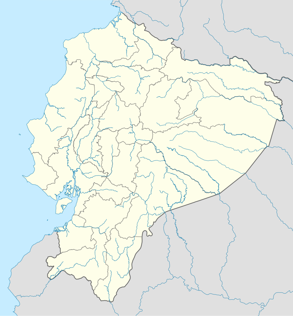 Mapa mudo de Ecuador.