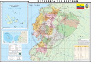 Mapa pol&iacute;tico de Ecuador