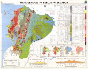 Mapa general de suelos del Ecuador.