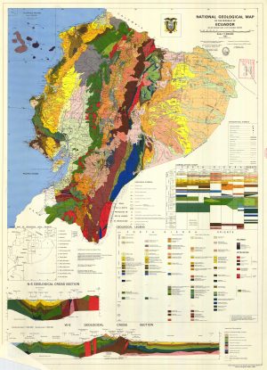 Mapa geol&oacute;gico de Ecuador