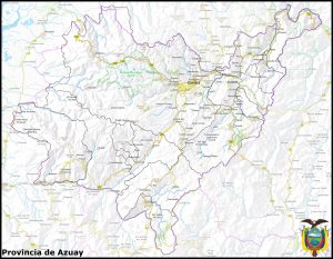 Mapa de la provincia de Azuay