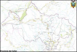 Mapa de la provincia del Ca&ntilde;ar