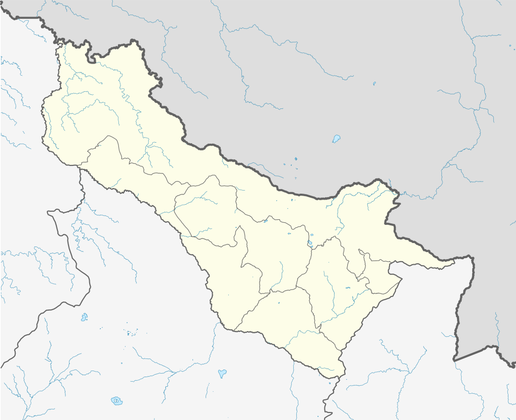 Este mapa mudo de la provincia de Carchi.