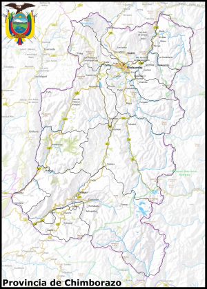 Mapa de la provincia de Chimborazo