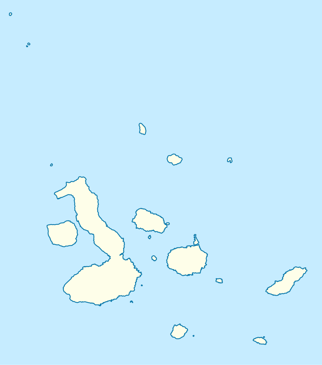 Mapa mudo de la provincia de Gal&aacute;pagos.