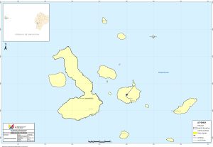 Mapa de carreteras de la provincia de Gal&aacute;pagos