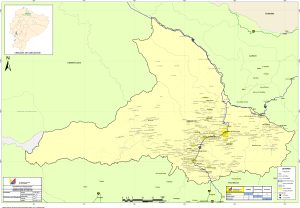 Mapa de carreteras de la provincia de Imbabura