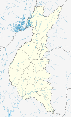 Mapa mudo de la provincia de Los R&iacute;os