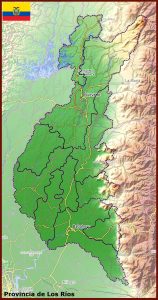 Mapa topográfico de la provincia de Los Ríos. Mapa topográfico de la provincia de Los Ríos.
