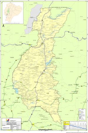 Mapa de carreteras de la provincia de Los R&iacute;os