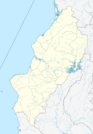 Mapa mudo de la provincia de Manab&iacute;