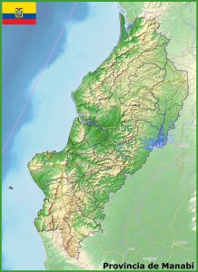 Mapa topográfico de la provincia de Manabí. Mapa topográfico de la provincia de Manabí.