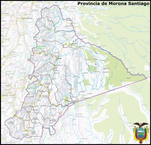 Mapa de la provincia de Morona Santiago