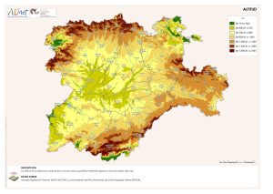 Mapa físico de Castilla y León