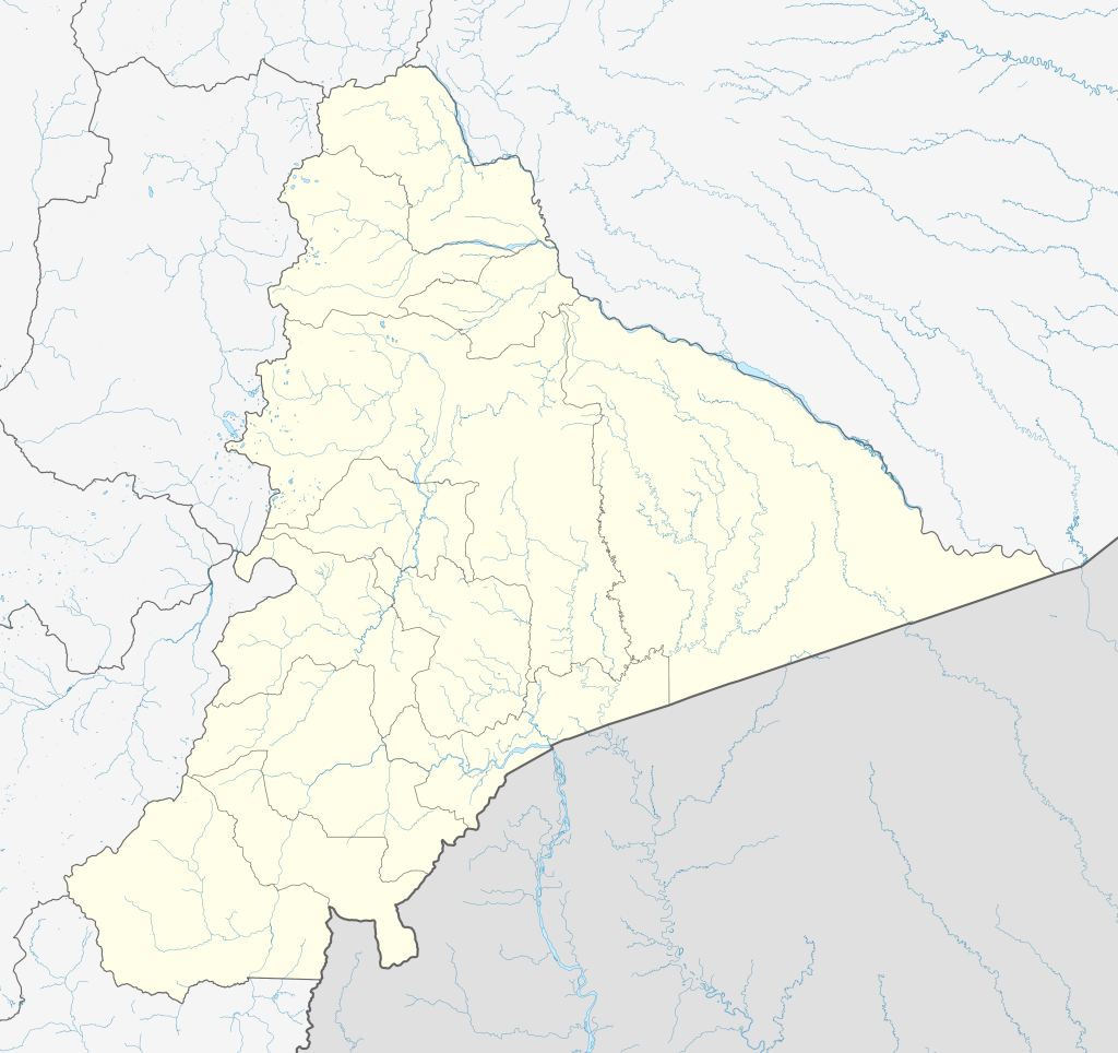 Mapa mudo de la provincia de Morona Santiago.
