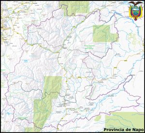 Mapa de la provincia de Napo