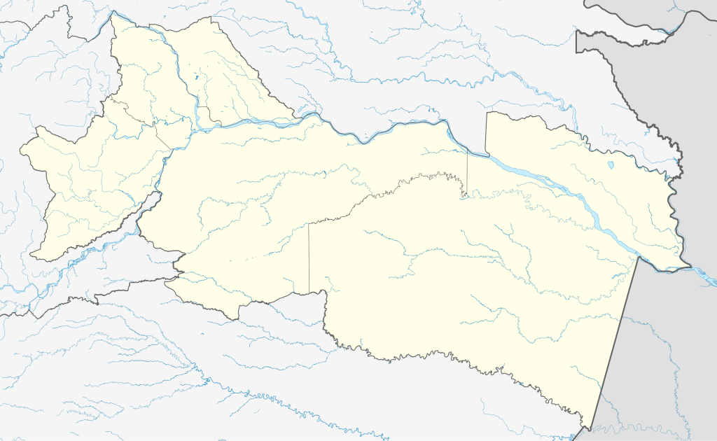 Mapa mudo de la provincia de Orellana.