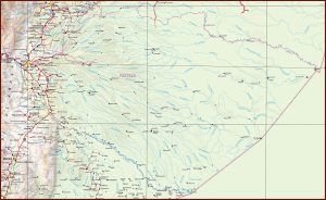 Mapa f&iacute;sico de la provincia de Pastaza