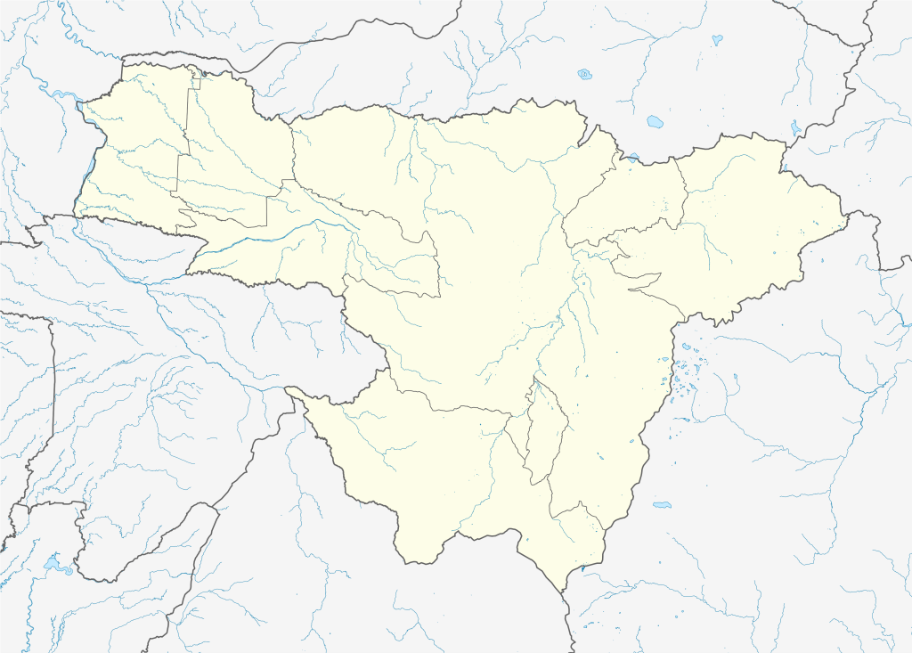 Mapa mudo de la provincia de Pichincha.