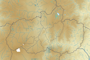 Mapa f&iacute;sico en blanco de la provincia de Tungurahua.
