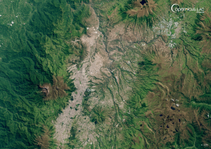 Imagen satelital de Quito de 2021.