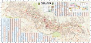 Mapa de la ciudad de Quito.