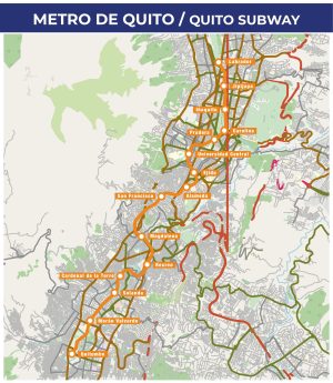 Plano del Metro de Quito