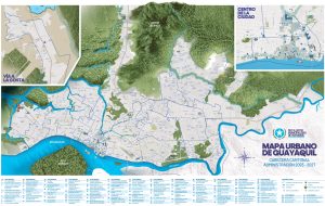 Mapa urbano de Guayaquil.
